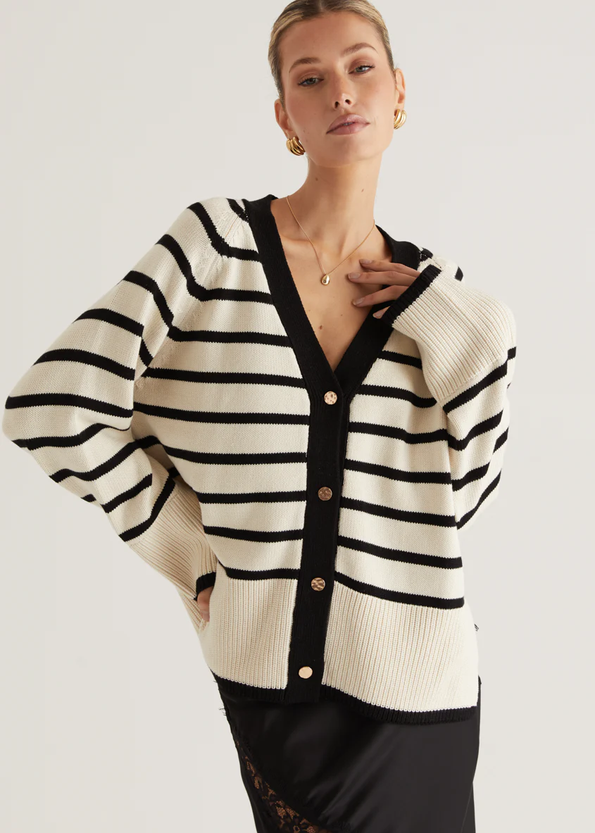 Cassidy Sweater - Cream Stripe - Honorern