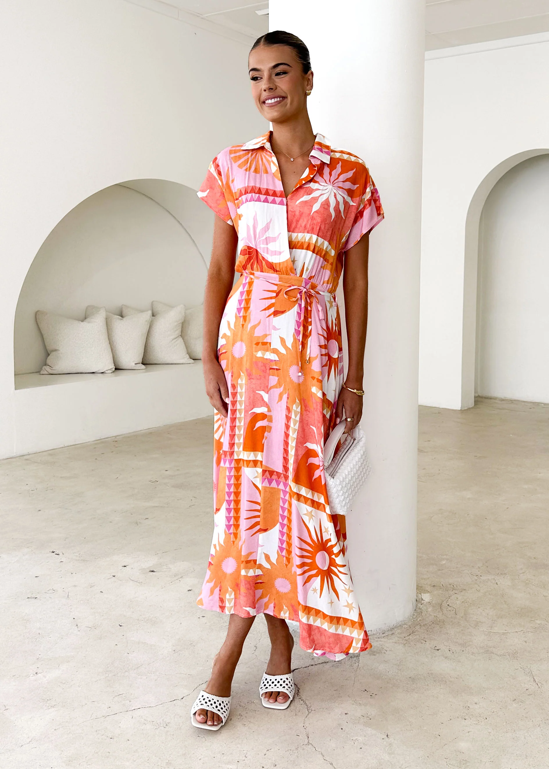 Leo Maxi Dress - Orange Eliana - Honorern