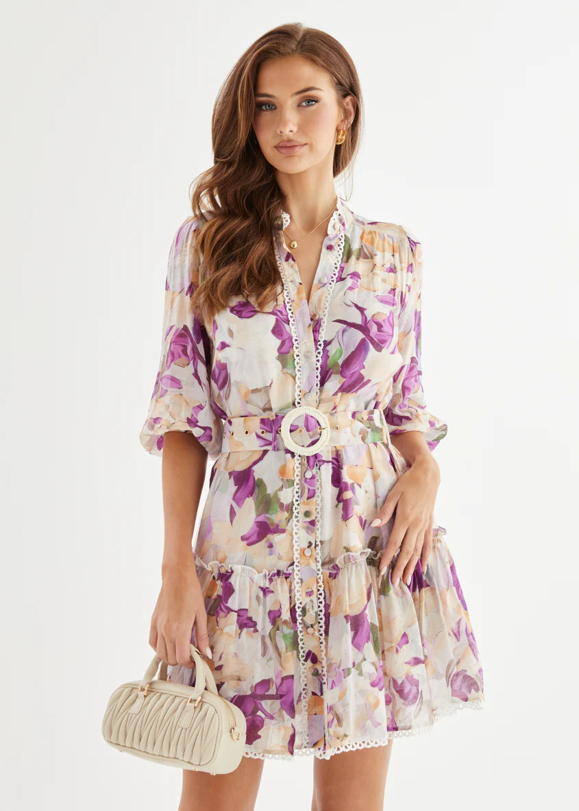 Miah Dress - Violet Garden - Honorern