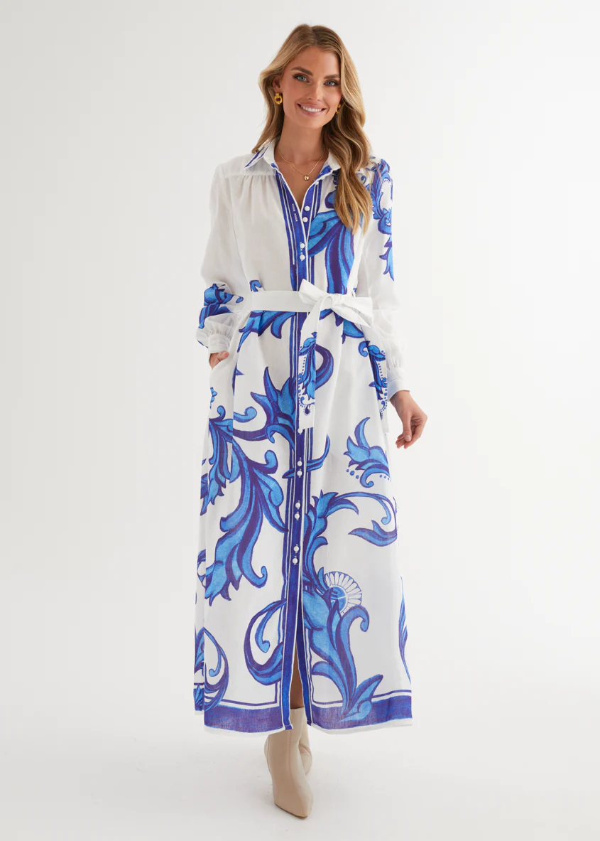 Sage Maxi Dress - Blue Zayna - Honorern