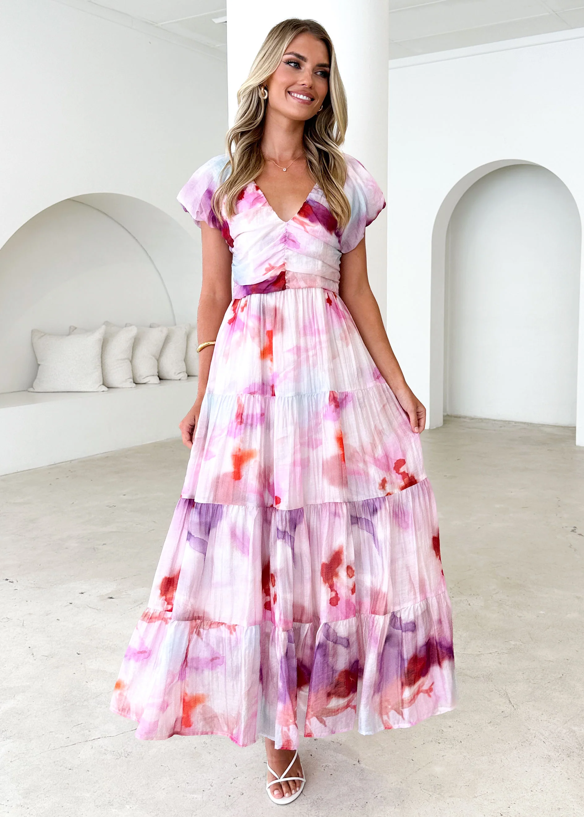 Sahnee Maxi Dress - Pink Haze - Honorern