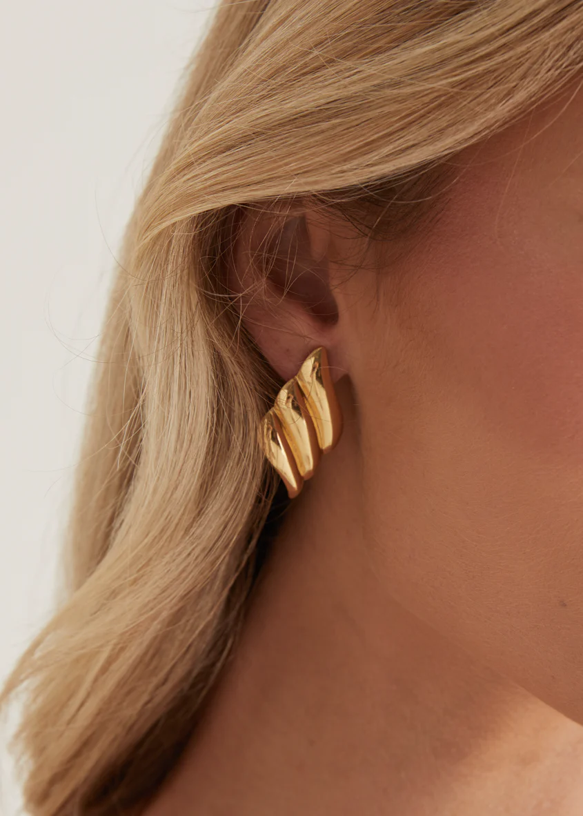 Grazina Earrings - Gold - Honorern