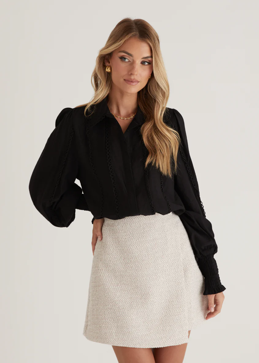 Roxanne Shirt - Black - Honorern