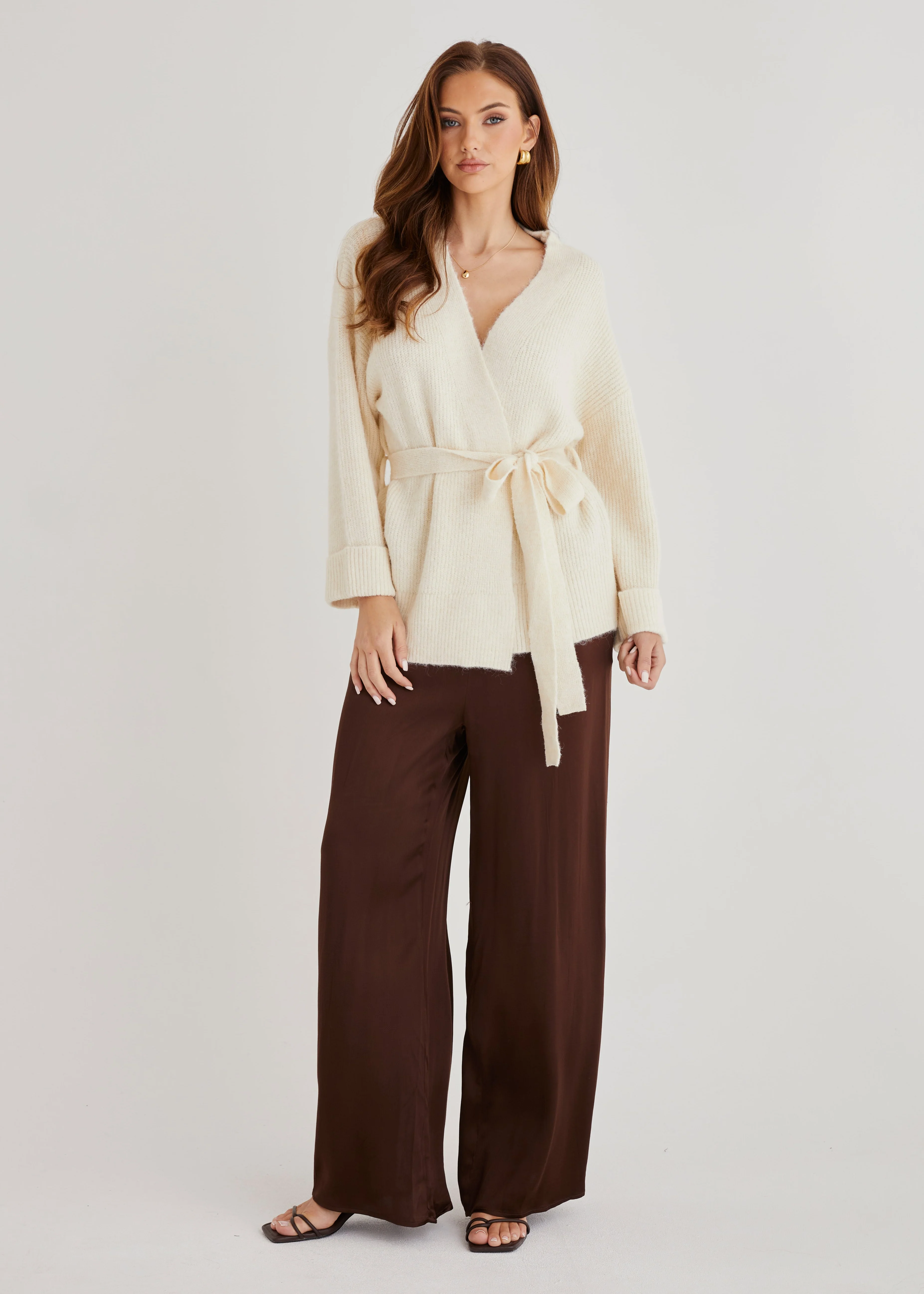 Coyote Wrap Sweater - Cream - Honorern