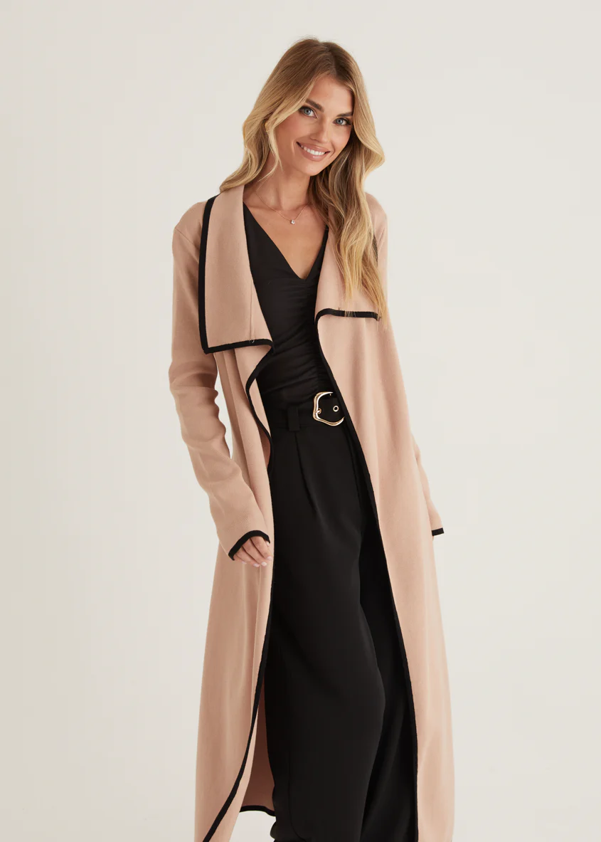 Portland Knit Coat - Camel - Honorern