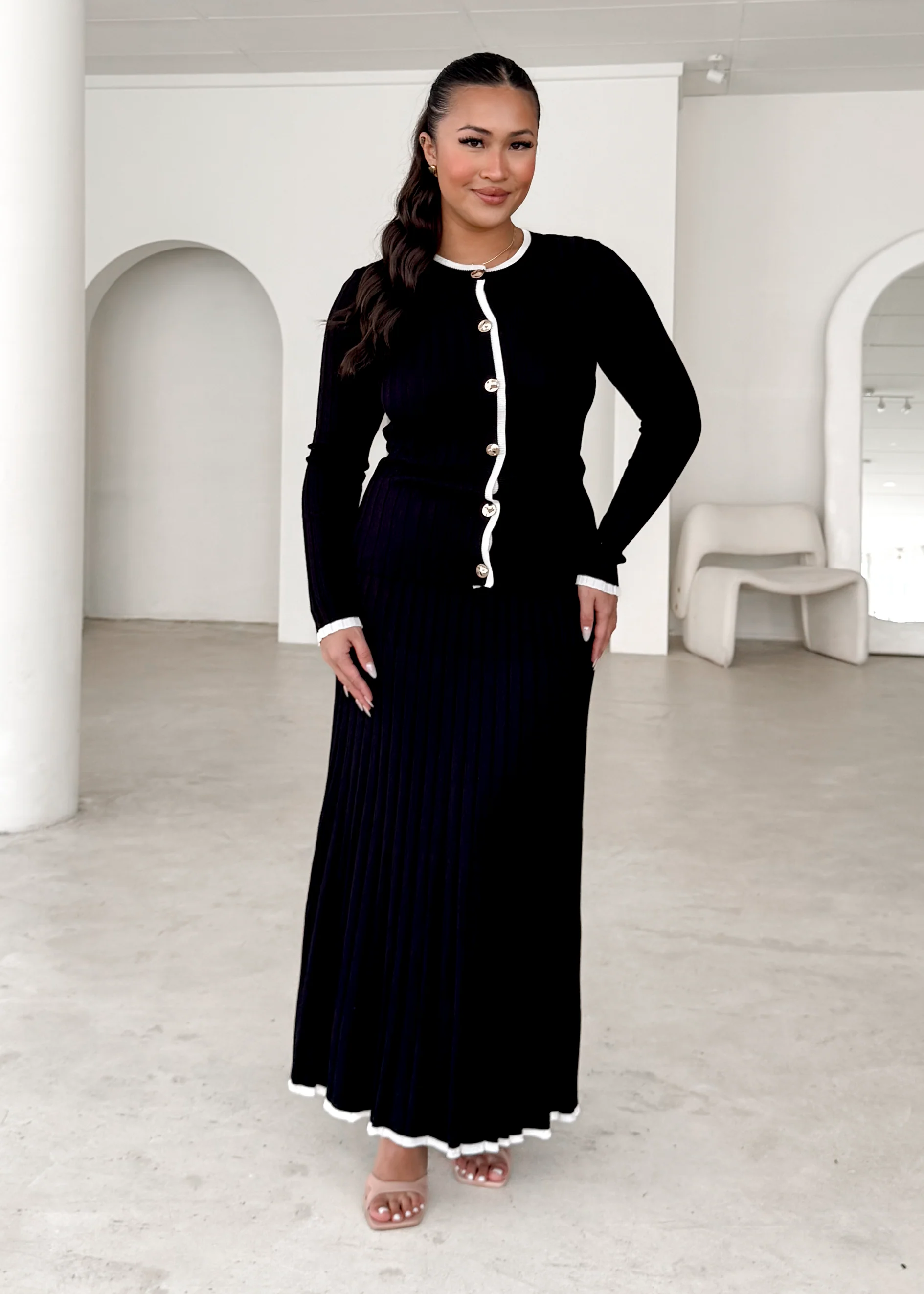 Coogee Knit Top - Black - Honorern