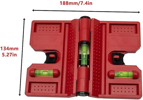 Livella magnetica elastica per pali di recinzione e tubi, design a 3 fiale per una facile misurazione - Honorern