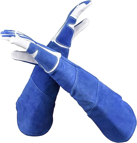 CPTDCL Guanti anti-morso per manipolazione di animali Guanti in morbida pelle antigraffio anti-graffio Guanti protettivi resistenti al morso - Honorern