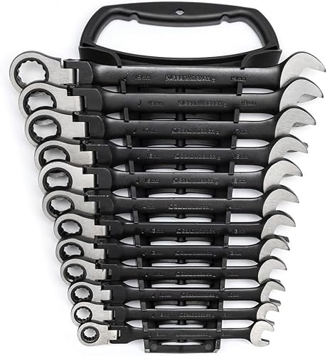 Gearwrench 9901DBE, set da 12 chiavi inglesi metriche, colore nero, 8-19 mm, nero, 9901DBE - Honorern