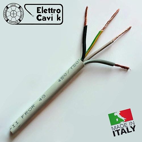 ® ELETTRO CAVI K - CAVO FROR GOMMATO 4G1 mm² ANTIFIAMMA QUADRIPOLARE FLESSIBILE 4 POLI 10 METRI - Honorern