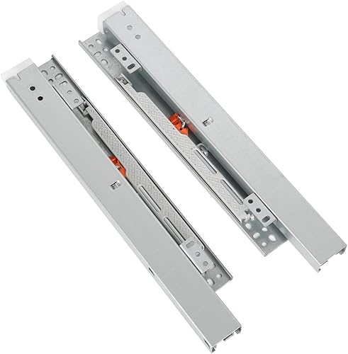 Guide per cassetti, completamente estratte, guide telescopiche, montaggio a pavimento, in acciaio laminato a freddo, 20/25/30/35/40/45/50/55 cm, a scelta, per portabottiglie in vetro ed - Honorern