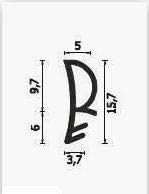 Guarnizioni per porte interne in legno da 19 metri lineari ROVERPLASTIK 113MN colore bianco composizione (mescola a base di PVC plastificato) ottima resistenza ai raggi UV.Larghezza 5 mm. - Honorern