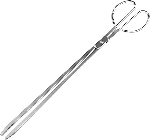 UPTALY Pinze a forbice extra lunghe 60 cm, in acciaio inox con manico lungo, raccoglitrice per rifiuti di grandi dimensioni, pinza per legna da ardere, strumenti per raccogliere carbone esteso - Honorern