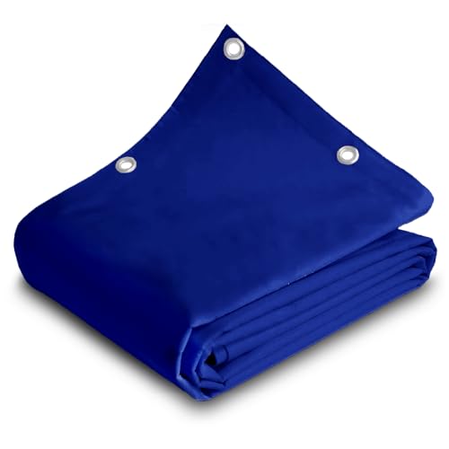 Telo/Telone in PVC 650gr/mq con Occhielli in Alluminio, Rinforzato, tipo da camion, Impermeabile, Copritutto Da Esterno, Vari Colori, Made in Italy (Grigio, 2,5X3 Metri (7,5 MQ)) - Honorern