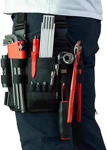 Borsa per attrezzi, borsa per attrezzi, borsa per attrezzi, borsa per attrezzi elettricista, borsa per attrezzi per gambe, borsa per attrezzi manuali, borsa per attrezzi con fibbia per cintura, - Honorern