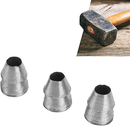 Cunei in Acciaio per Manici per Martelli, 20 Pezzi Cunei per Manico Rotondo di Sicurezza Rinforzi Set di Cunei per Spaccatura con Manico del Martello per Slitta del(Diametro 10 mm / 0,39 pollici) - Honorern
