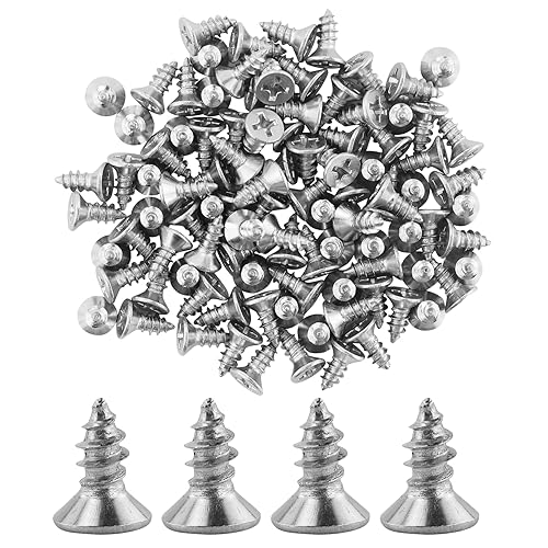 100 viti autofilettanti, viti multiuso M4 x 10 mm, in acciaio inossidabile 304, viti a testa piatta a croce per legno, cartongesso e mobili, viti autofilettanti in acciaio inossidabile, per la - Honorern