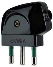 Vimar - Spina 2 poli+terra 16a s17 90 nero - Honorern