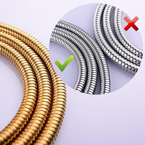CIENCIA 2m (78 ') Anti-Kink Flessibile Flessibile Doccia in Acciaio Inox con connettore in Ottone Massiccio FHA019J - Honorern