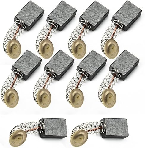 Spazzole di carbone per motore, 10 pezzi, spazzole di ricambio per motore elettrico, miscelatore per ventilatore, utensile elettrico di ricambio per utensili elettrici - Honorern