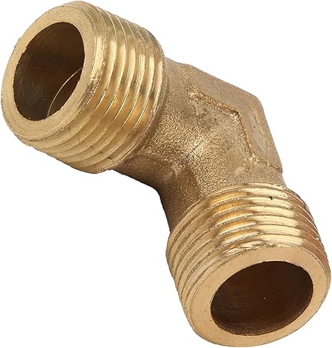 Gomito per Compressore D'aria,Tubo Ad Angolo Retto per Tubo Compressore Aria,Poco Attrito Raccordo per Tubo Ad Angolo Retto Raccordi per Compressore D'aria a Gomito/Pompa Di Ritegno in Ottone G3/8 - Honorern