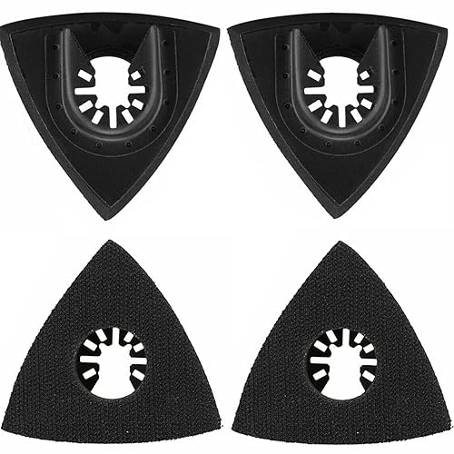 Smerigliatrice a delta, multiuso, accessorio per carta vetrata fine, per Bosch Parkside Ryobi Worx Workzone, 4 pezzi (90 mm) - Honorern