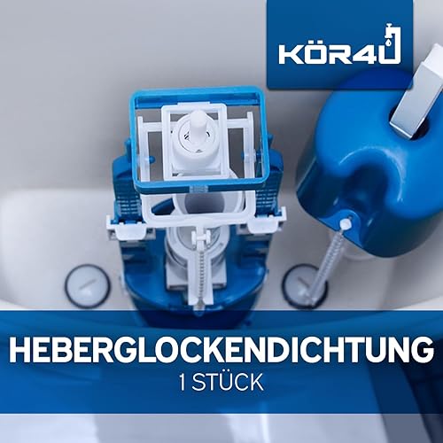 kör4u Guarnizione per campana, anello di tenuta in gomma, 63 x 32 mm, guarnizione per cassette di risciacquo, adatto per Geberit (1) - Honorern