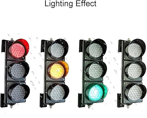 Semaforo a LED Industriale, Decorazione da Parete a Semaforo, Semaforo Rosso Giallo Verde, Alloggiamento per PC Impermeabile IP65 Semaforo Industriale a LED, Spia di Segnalazione con Lente a Ragnatela - Honorern