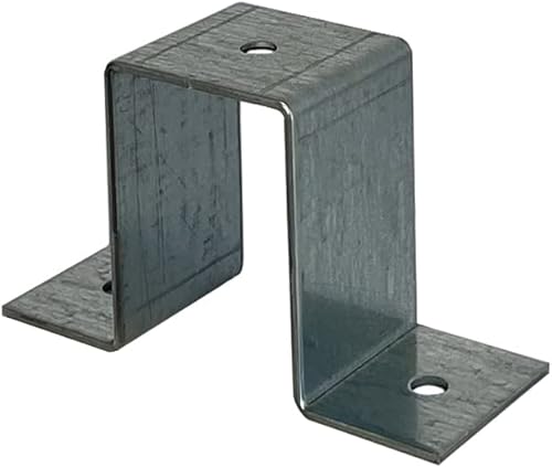 Fascetta per tubo rettangolare alta, fascetta per travi, tubo rettangolare in 15 x 30 20 x 30 20 x 40 25 x 45 25 x 50 30 x 40 40 x 50 30 x 60 40 x 80, zincata (40 x 60 mm) - Honorern