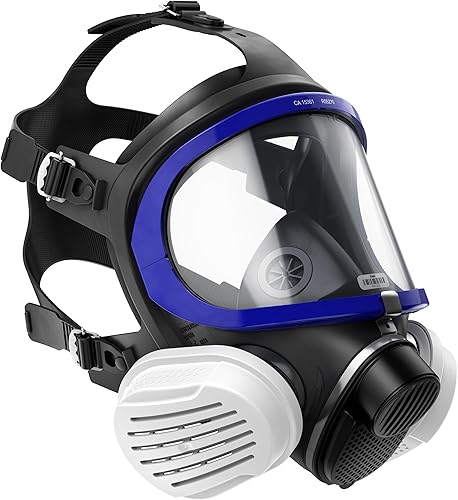 X-plore 5500 Maschera di protezione respiratoria completa con filtri P3 R sostituibili per polveri, particelle fini, polvere metallica - Honorern