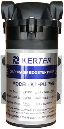 Booster pompa ad osmosi inversa impianto filtro acqua 75-200-400-600 GPD (75 gpd) - Honorern