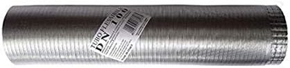 Tubo fumi flessibile estensibile alluminio naturale 110 mm da 0,5 a 3 mt - Honorern