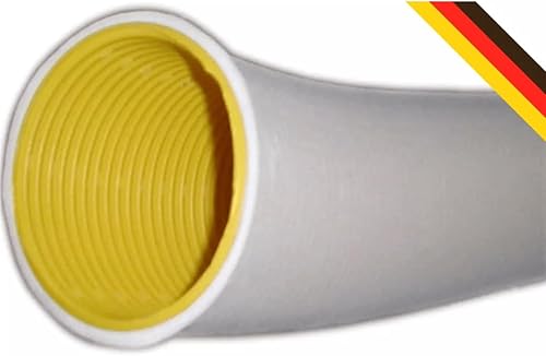 Doubleyou Geovlies & Baustoffe | drenaggio | Set tubo di drenaggio con tubo filtrante | DN65 forato | 20 metri | Tubo flessibile PVC U | DIN 1187 | drenaggio efficace per cantina, giardino e molto - Honorern