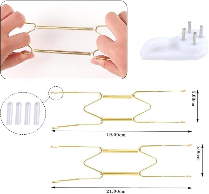 Set di 4 Appendi Piatti da Parete in Acciaio Inossidabile, 8 e 10 Pollici con 16 Coperture Protettive Trasparenti, Ganci per Piatti da Appendere per Display Decorativi, Facile Installazione - Honorern