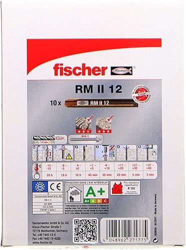 Fischer - Cartuccia per malta RM II 12 - Honorern