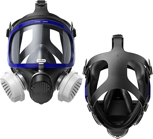 X-plore 5500 Maschera di protezione respiratoria completa con filtri P3 R sostituibili per polveri, particelle fini, polvere metallica - Honorern