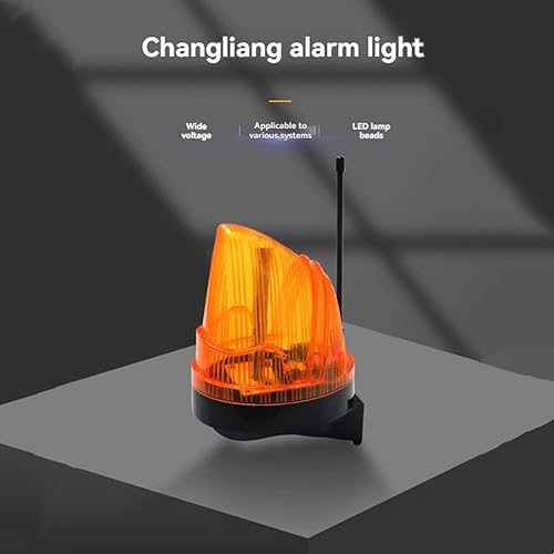 12V-220V LED Luce di Allarme Stroboscopica Lampeggiante Lampada di Avvertimento di Emergenza Montaggio A Parete per Apricancello Automatico - Honorern