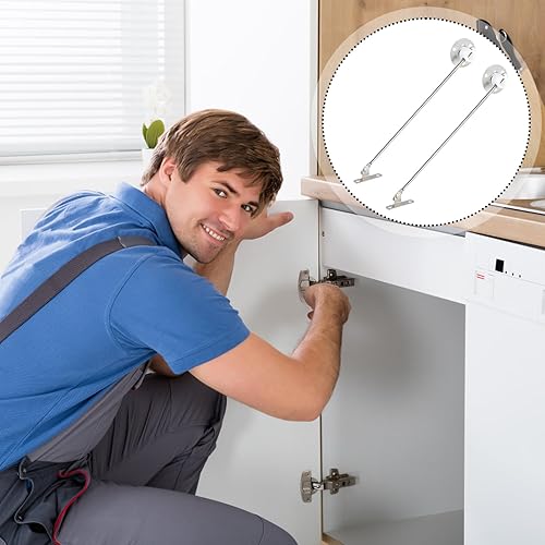 Cerniera di Supporto per Coperchio 2 Pezzi Cerniera a Lembo, Supporto per Coperchio a Goccia per Ante di Armadi e Mobili da Cucina - Honorern