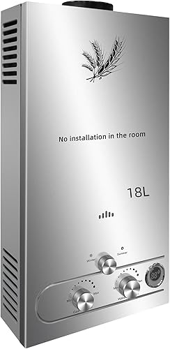 18L Scaldabagno a Gas GPL,con Modalità Inverno ed Estate,Caldaia a Gas GPL da 36KW a Parete senza Serbatoio Scaldacqua Istantaneo,Scaldabagno Gas di Petrolio Liquefatto,Uscita Dell'acqua Calda 18L/min - Honorern
