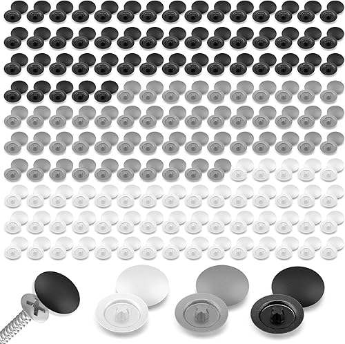 Tappi Coprivite 300Pezzi Coprivite in Plastica Tappi a Vite per Viti da 7-8 mm a Croce Copri Buchi Mobili Tappi di Copertura a Scatto per Armadi, Scrivanie, Mobil - Honorern