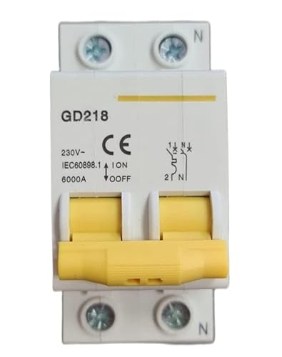 Interruttori Magnetotermici per barra DIN Bipolare Interruttore Magnetotermico (GD 218 2 MODULI 40 AMPERE) - Honorern