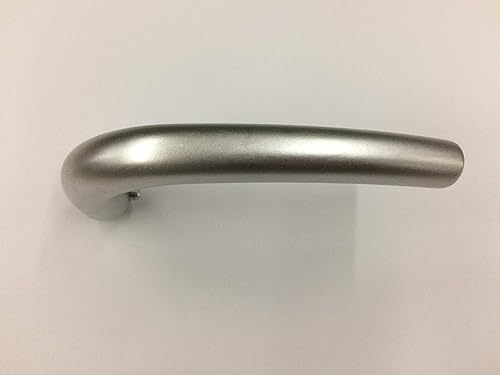 MANIGLIA SECUREMME IN ALLUMINIO ARGENTO F1 SINGOLA PER PORTA BLINDATA DA ABBINARE A PLACCA PER PORTONE PORTA BLINDATA Q8 PZ 1 - Honorern