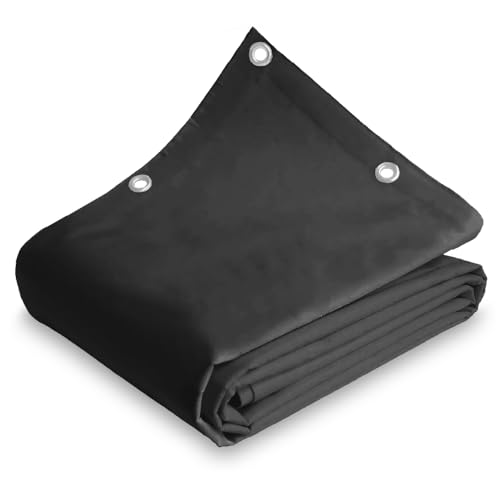 Telo/Telone in PVC 650gr/mq con Occhielli in Alluminio, Rinforzato, tipo da camion, Impermeabile, Copritutto Da Esterno, Vari Colori, Made in Italy (Grigio, 2,5X3 Metri (7,5 MQ)) - Honorern