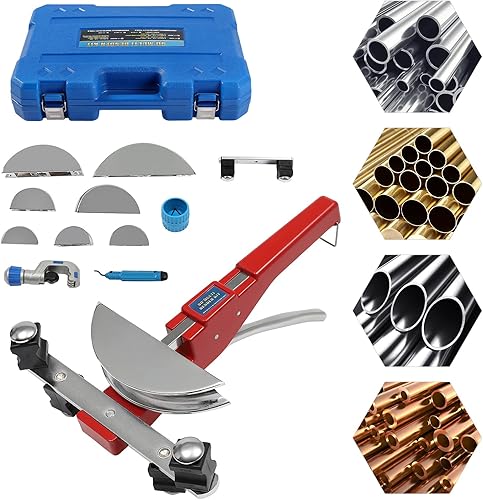 Curvatubi Manuale Piegatubi Rame 3 in 1 Pinza Piegatrice Per Tubo Tubi di Diametro 6-22 mm Con Raggio di Curvatura Fino a 90° Per Alluminio Rame Plastica Riparazione di Sistema di Condizionamento - Honorern