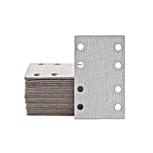 Shark Carte abrasive velcrate, 133 x 80 mm, 8 fori, p. Levigatrici orbitali, Corindone normale (50 Pz.) G120 - Honorern