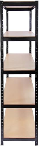 T-Rax Scaffale Acciaio Senza Bulloni Blu 90cm x 45cm x 180cm - Honorern