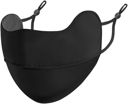 Maschera viso UV, maschera protezione solare | Maschera solare traspirante con protezione UV e seta di ghiaccio,Maschera solare per pesca, escursionismo, ciclismo, copertura viso riutilizzabile per - Honorern