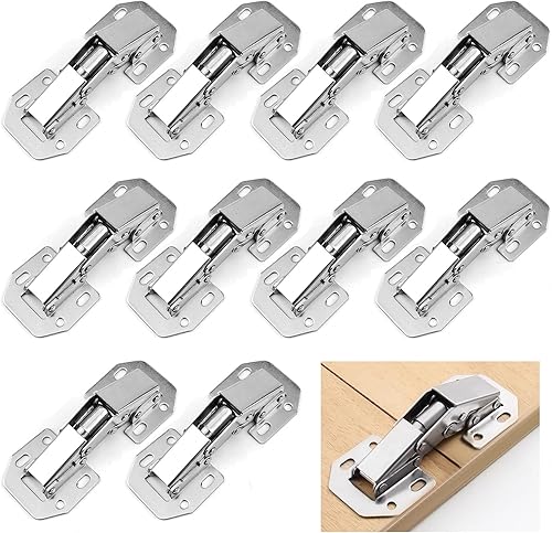 Zydiwo 10 Pezzi Cerniere per Ante 90 Gradi Cerniere Porta Armadio Cerniera per Porte Cerniere per Porte in Legno 90° Cerniera Avvitabile per Porta Armadio (4 Pollici) - Honorern
