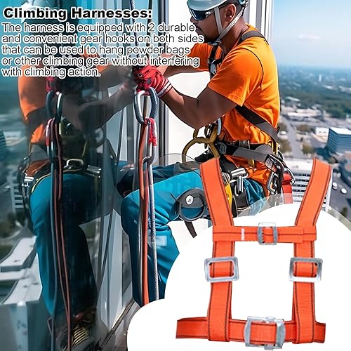Aceirropy Imbracatura da uomo, regolabile, multifunzione, per arrampicata su alberi, corde di ritenuta sicure e cordini per donne, uomini, adulti - Honorern