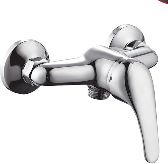 Bdit ACCESORI Rubinetto Doccia Miscelatore 1/2' Miscelatore Monocomando per Doccia in Ottone Rubinetto Miscelatore Bagno Per Bagno Doccia Vasca Cromo Argento - Honorern